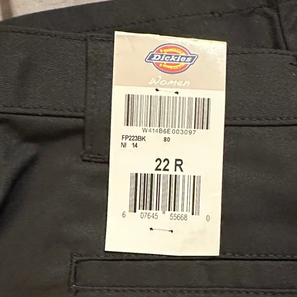 Dickies Women’s Black Chino Work Pants - Picture 8 of 9